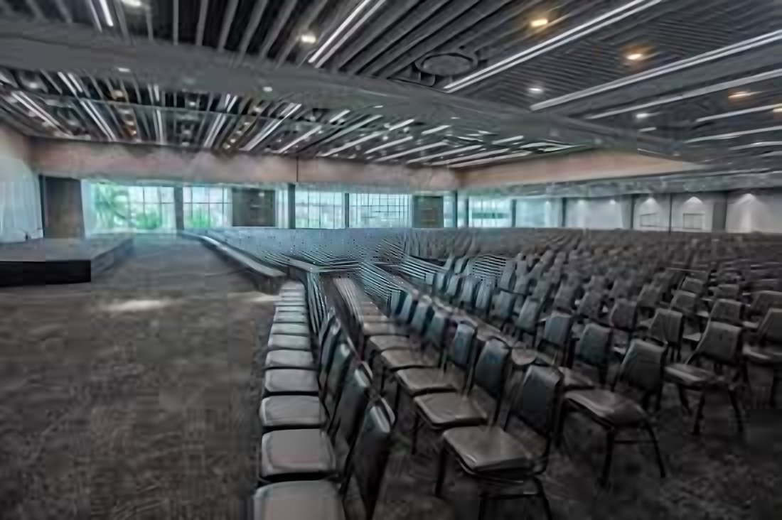 Auditório de centro de convenções — rede de alta densidade para eventos